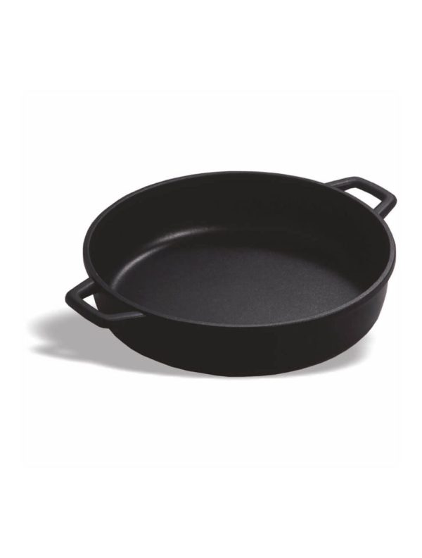 Shallow casserole without lid BLACK SERIES Cast aluminium 24 cm