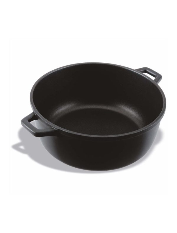Deep casserole without lid BLACK SERIES Cast aluminium 28 cm
