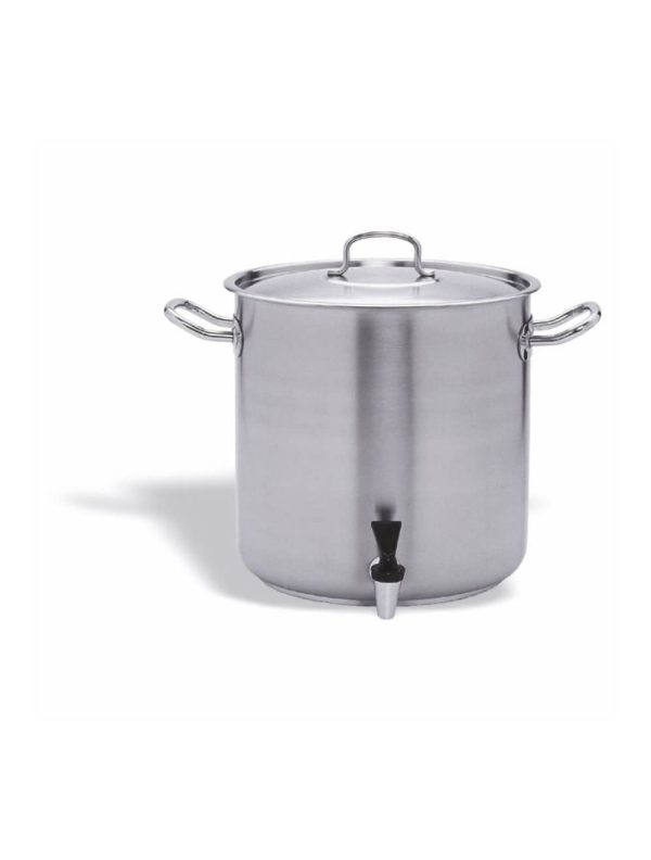 Stock Pot With Tap And Lid INOX-PRO Stainless steel 28 cm